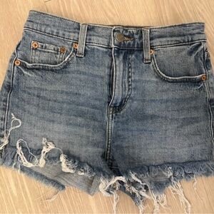 Pistola Light Wash Distressed Denim Cutoff Shorts
